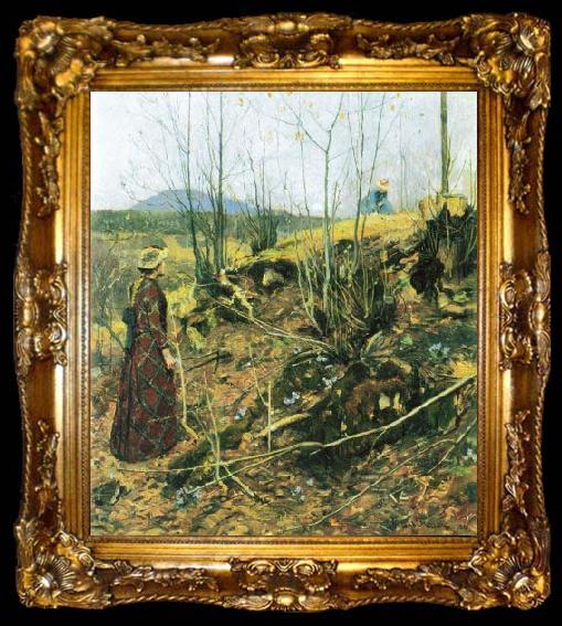 framed  Gerhard Munthe Liverleaves, ta009-2